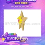 Free Tan Star Shape Free Pink Gem Pokemon Free SVG - Instant Download