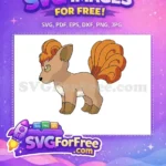 Free Vulpix Nine Tails Free Fox Pokemon Free SVG - Instant Download