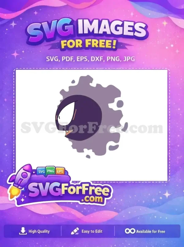 Free Purple Gastly Free Pokemon Cartoon Free SVG Free Purple Gastly Free Pokemon Cartoon Free SVG