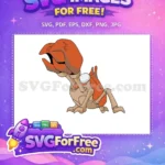 Free Orange Angry Kabutops Free Cartoon Pokemon Silhouette Free SVG - Instant Download