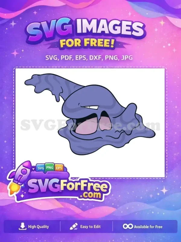 Free Purple Ooze Free Grimer Pokemon Cartoon Free SVG