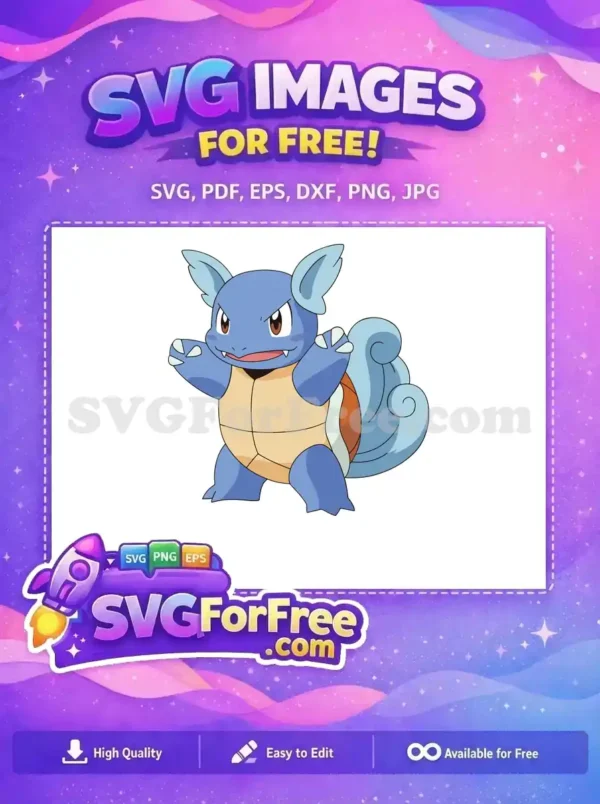 Free Water Pokemon Free Wartortle Angry Pokemon Free SVG
