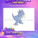 Free Blue Golduck Free Angry Eyes Pokemon Free SVG - Instant Download