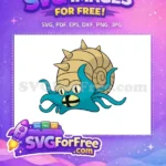 Free Spiked Shell Free Turquoise Tentacles Pokemon Free SVG 1 - Instant Download
