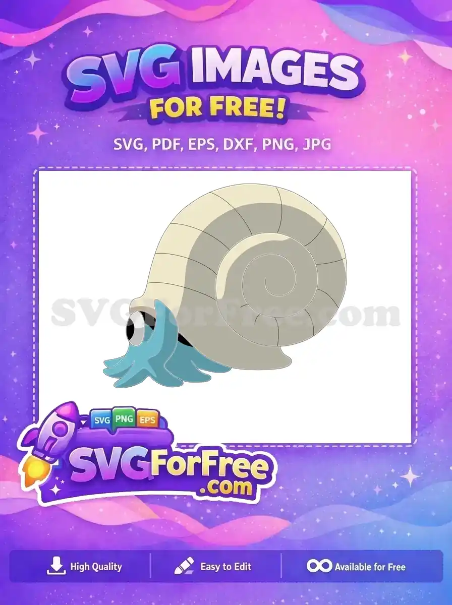 Free Blue Tentacool Free Shell Pokemon Cartoon Free SVG