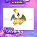 Free Fire Breath Free Orange Charizard Pokemon Free SVG - Instant Download