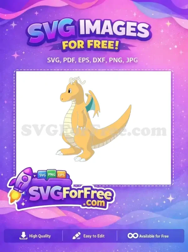 Free Dragonite Smiling Free Teal Wings Pokemon Free SVG Free Dragonite Smiling Free Teal Wings Pokemon Free SVG