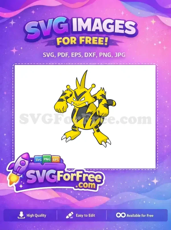 Free Electabuzz Angry Face Free Black Stripes Pokemon Free SVG 1 Free Electabuzz Angry Face Free Black Stripes Pokemon Free SVG 1