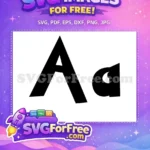 Free Big Letter Free Small Letter Alphabet Free SVG - Instant Download