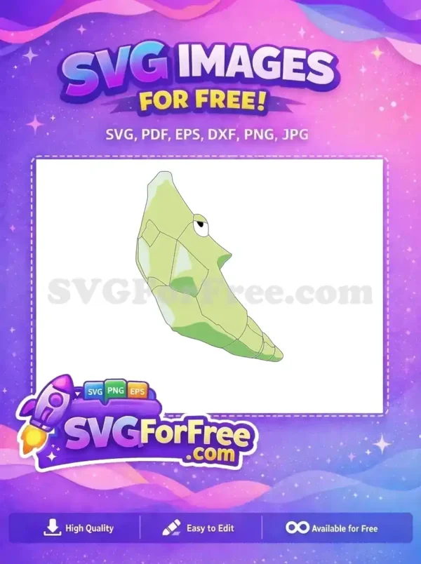 Free Green Cocoon Free Metapod Pokemon Free SVG 1