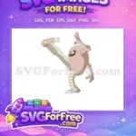 Free Hitmonlee Kicking Free Fighting Pokemon Free SVG - Instant Download
