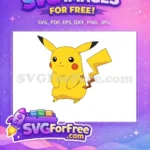 Free Cute Smiling Face Free Red Cheeks Pokemon Free SVG - Instant Download