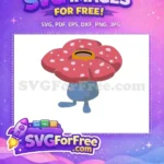 Free Red Spotted Flower Free Blue Body Pokemon Cartoon Free SVG - Instant Download