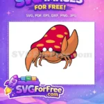 Free Orange Pokemon with Mushroom Hat Free Cartoon Style Pokemon Free SVG - Instant Download