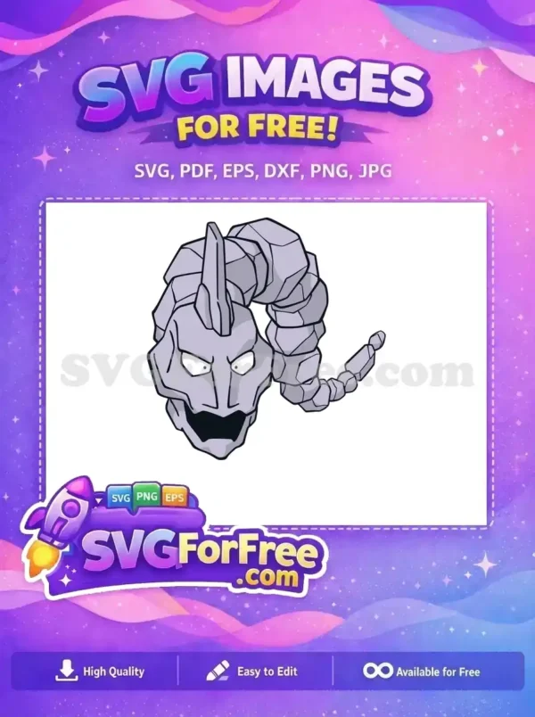 Free Rock Pokemon Free Angry Eyes Onix Pokemon Free SVG