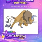 Free Raging Tauros Free Cartoon Angry Pokemon Free SVG - Instant Download