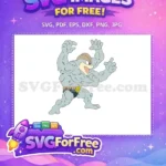 Free Gray Muscular Free Angry Expression Pokemon Free SVG - Instant Download