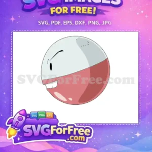 Free Angry Electrode Free Pokemon Cartoon Free SVG 1