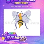 Free Angry Beedrill Free Sharp Stingers Pokemon Cartoon Free SVG - Instant Download