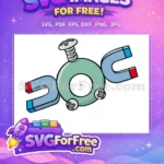 Free Screwed Magnet Free Steel Bolts Pokemon Free SVG - Instant Download