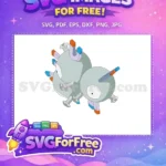 Free Magnemite Screws Free Magnets Pokemon Cartoon Free SVG - Instant Download