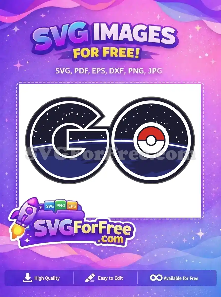 Free Pokeball Design Free Blue Night Pokemon Go Free SVG