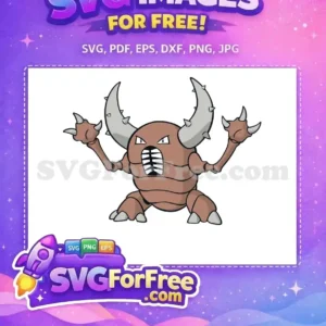 Free Angry Pinsir with Spiked Horns Free Raised Claws Pokemon Free SVG