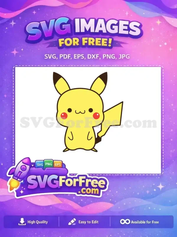 Free Cute Yellow Pikachu Free Red Cheeks Pokemon Cartoon Free SVG 1 Free Cute Yellow Pikachu Free Red Cheeks Pokemon Cartoon Free SVG 1