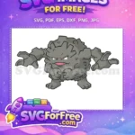 Free Angry Eyes Free Rock Pokemon Cartoon Free SVG - Instant Download