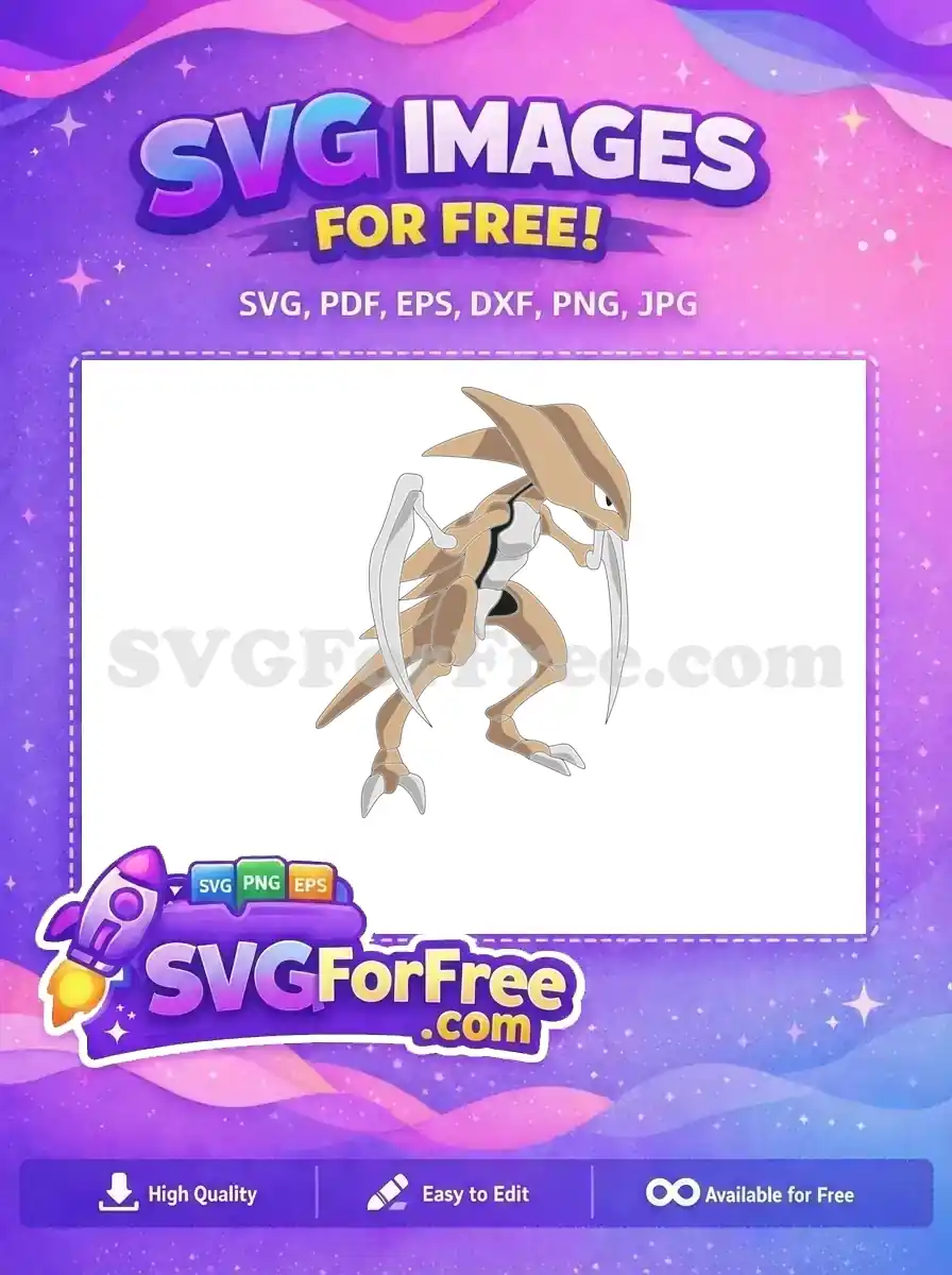 Free Beige Scyther Free Cartoon Pokemon Detailed Free SVG