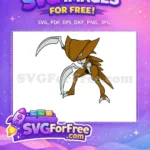 Free Scyther Pokemon Sharp Blades Free Cartoon Style Pokemon Free SVG - Instant Download