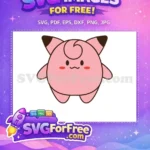 Free Pink Cheeks Free Curly Hair Pokemon Free SVG - Instant Download