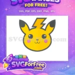 Free Yellow Cheeks Free Lightning Bolt Pokemon Free SVG - Instant Download