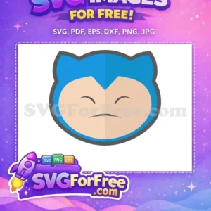 Free Blue Hair Free Sleepy Snorlax Pokemon Free SVG