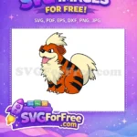 Free Orange Fur Free Tongue Out Pokemon Free SVG 1 - Instant Download