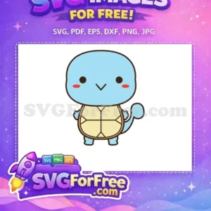 Free Anime Squirtle Free Cartoon Light Blue Pokemon Free SVG