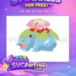 Free Angry Venusaur Free Flower Detail Pokemon Free SVG - Instant Download