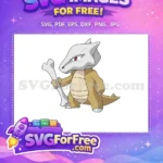 Free Skull Mask Free Bone Club Pokemon Free SVG - Instant Download