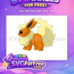 Free Orange Flareon Free Pokemon Cartoon Free SVG - Instant Download