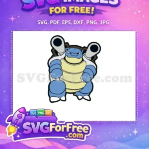 Free Angry Blastoise Free Dual Cannon Pokemon Free SVG