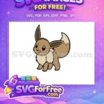 Free Happy Eevee Face Free Fluffy Tail Pokemon Free SVG - Instant Download