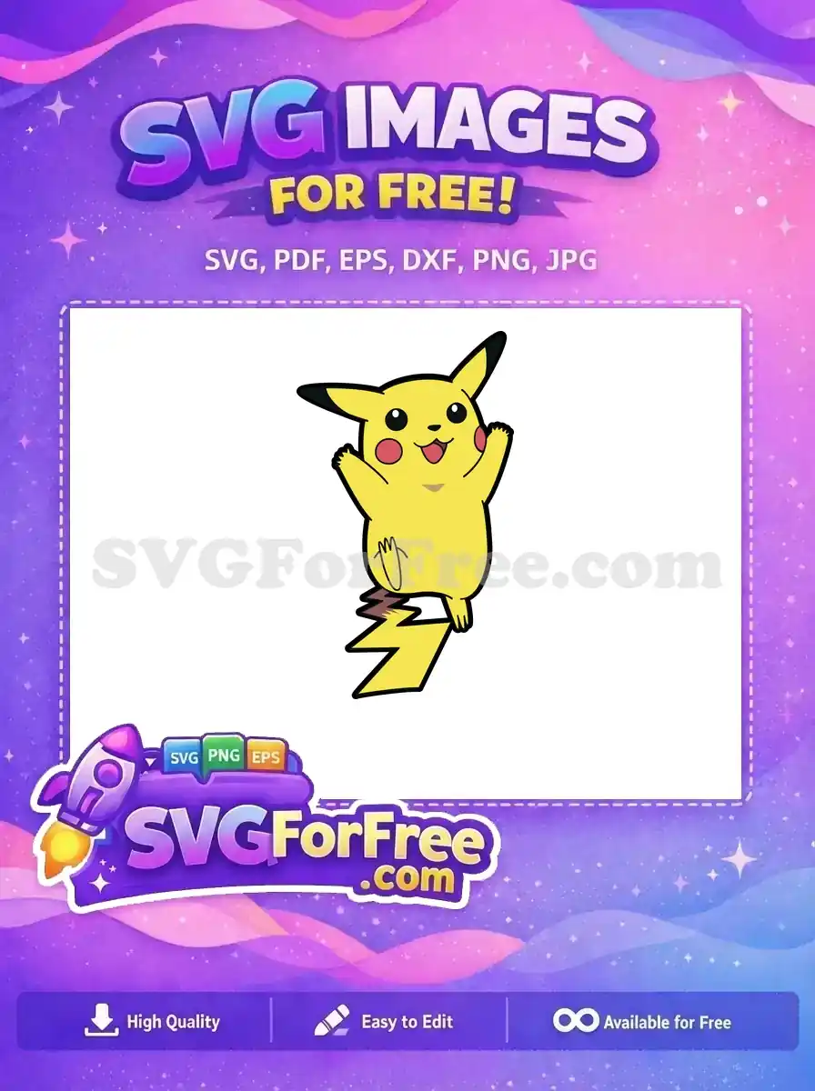 Free Happy Cheeks Free Waving Arms Pokemon Free SVG