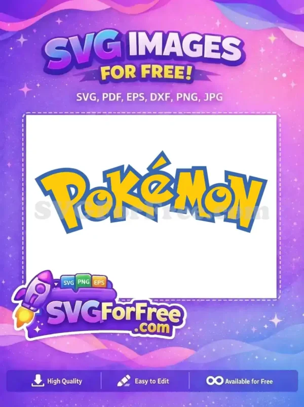 Free Yellow Blue Letters Free Pokemon Cartoon Free SVG 2