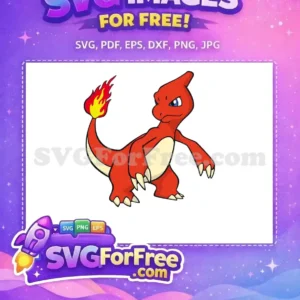 Free Angry Charmeleon Stance Free Fiery Tail Pokemon Free SVG