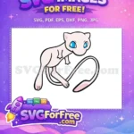 Free Cute Mew Free Pokemon Cartoon Confident Free SVG - Instant Download