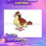 Free Angry Eyebrow Pidgeotto Free Pokemon Cartoon Free SVG - Instant Download