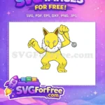 Free Hypno Pendulum Free Yellow Pokemon Cartoon Free SVG - Instant Download
