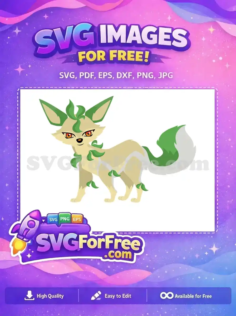 Free Leaf Green Pokemon Free Cartoon Style Pokemon Free SVG