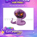 Free Purple Angry Arbok Free Tongue Out Pokemon Free SVG - Instant Download