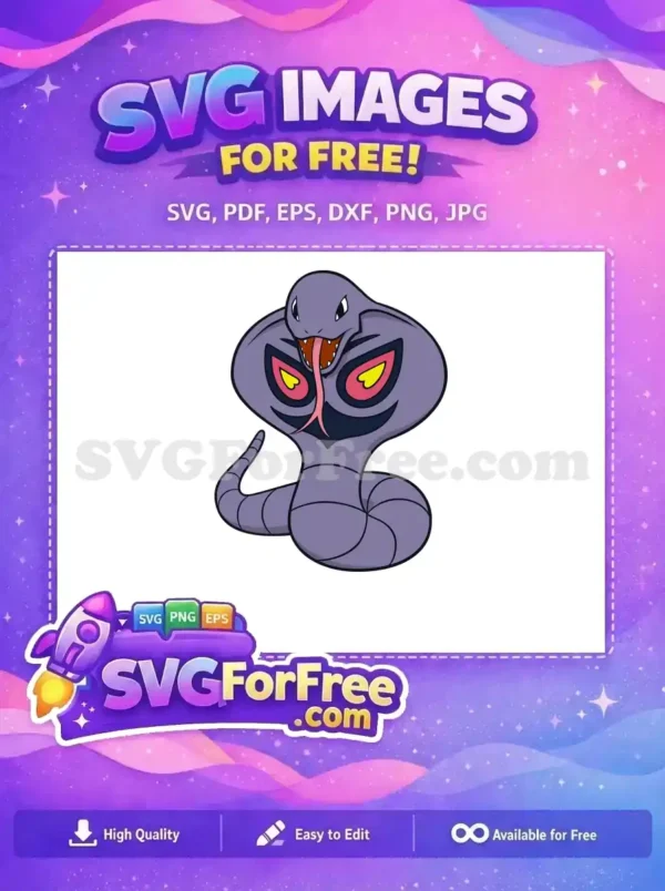 Free Arbok Cobra Pokemon Free Purple Snake Cartoon Free SVG